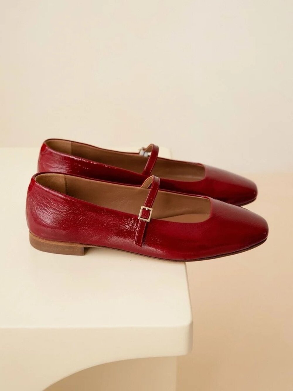 Bobbies Paris Red Mary Jane Ballerina Flats (Size 8.5) - Picture 4 of 9
